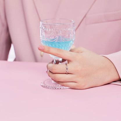 [Solara Jewelry ]華やかなヴィヴィッドラウンドカット デイリーリング