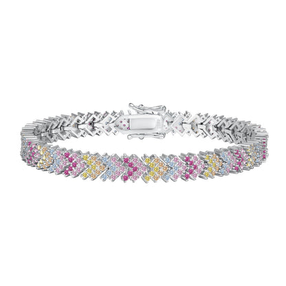 [Solara Jewelry ]飾り気のある輝くラウンドカットパーティーブレスレット