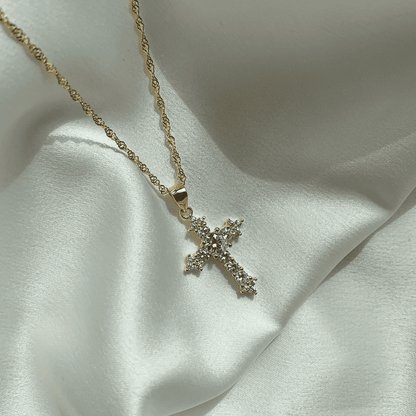 [Solara Jewelry ]繊細なクロスネックレス