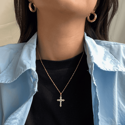 [Solara Jewelry ]繊細なクロスネックレス