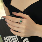 [Solara Jewelry ]Four Leaf Clover Flower Design Ring
