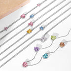 [Solara Jewelry ]煌めくピンクハートフラワーネックレス