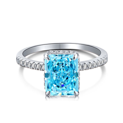 [Solara Schmuck ]4.0 Karat Luxuriöser Verlobungsring