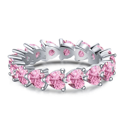[Solara Jewelry ]0.25カラット ラディアントロマンス ハートカット ラバーリング