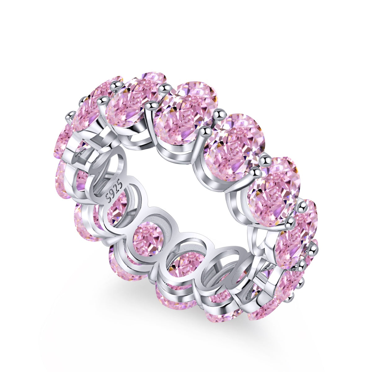 [Solara Jewelry ]Dainty Elongated Cushion Cut Tennis Ring