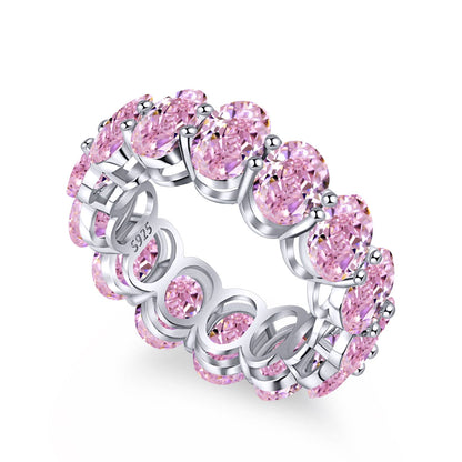 [Solara Jewelry ]Dainty Elongated Cushion Cut Tennis Ring