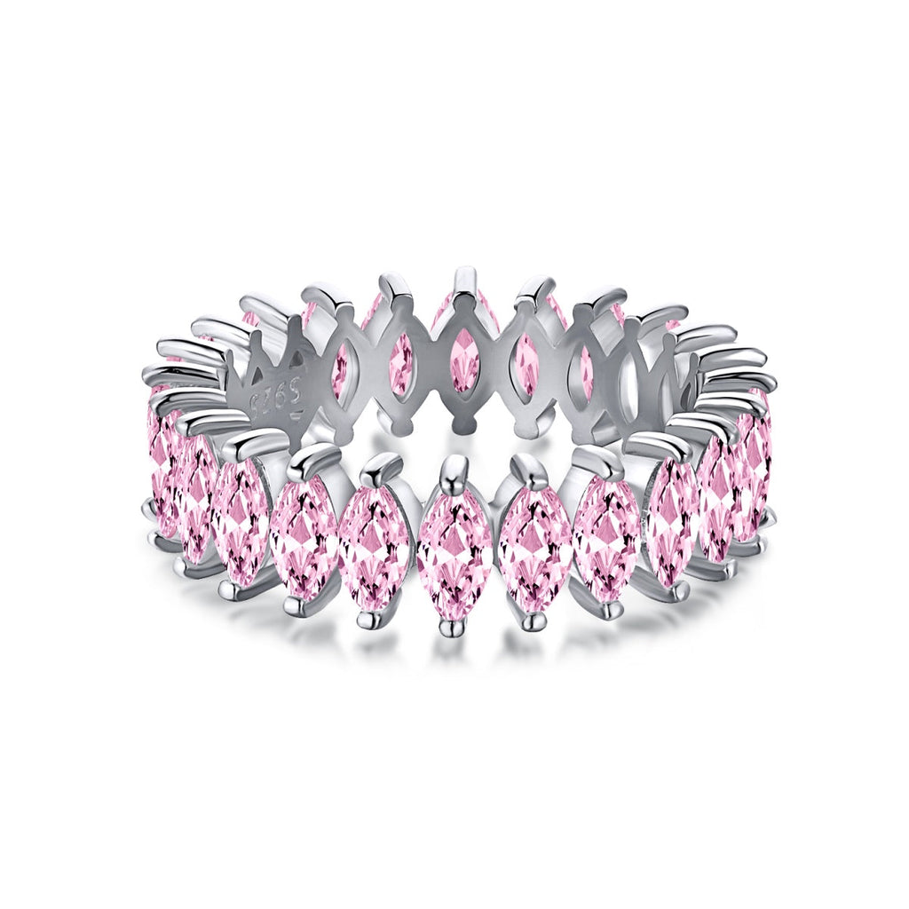 [Solara Jewelry ]Gorgeous Marquise Cut Tennis Ring
