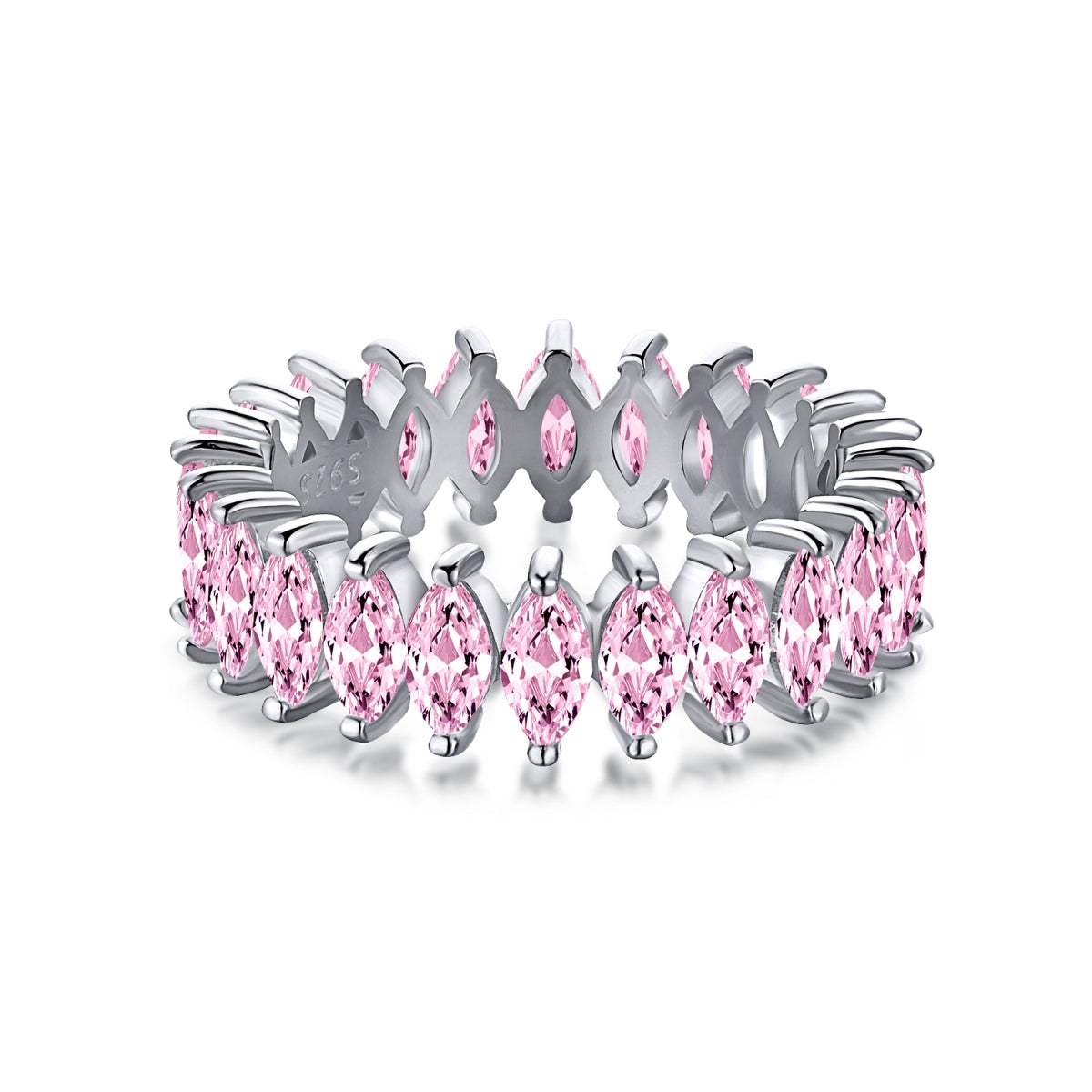 [Solara Jewelry ]ゴージャスなマーキスカット テニスリング