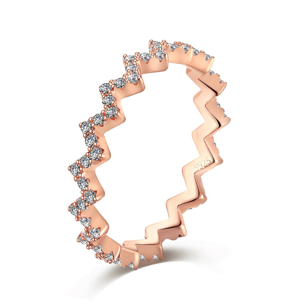 [Solara Jewelry ]Zarter, bezaubernder Wellenring für jeden Tag