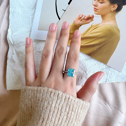 [Solara Schmuck ]4.0 Karat Luxuriöser Verlobungsring