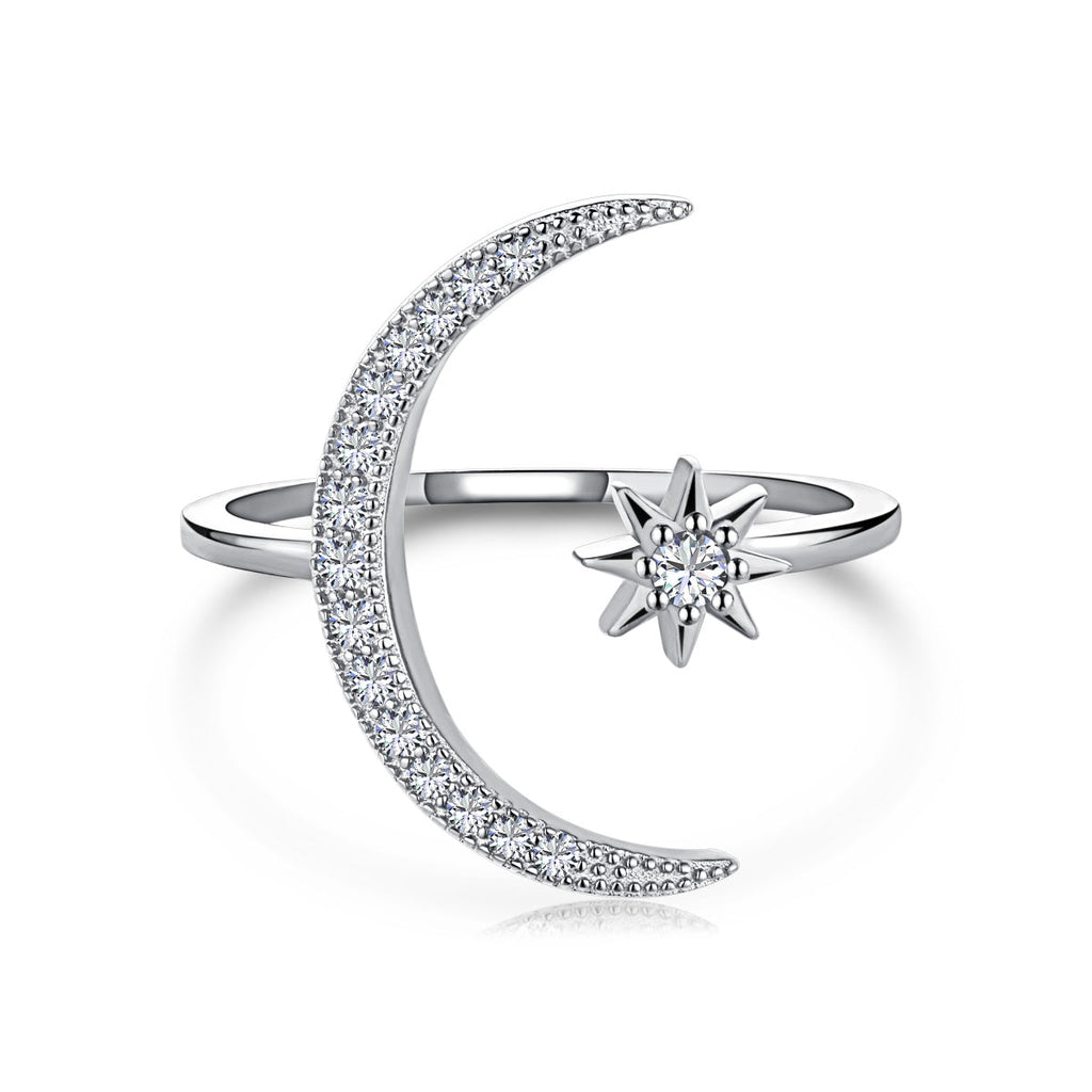 [Solara Jewelry ]Eternity Mond & Stern Ring
