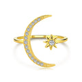 [Solara Jewelry ]Eternity Mond & Stern Ring