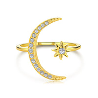 [Solara Jewelry ]Eternity Moon & Star Ring