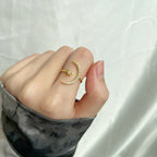 [Solara Jewelry ]Eternity Mond & Stern Ring
