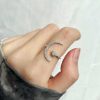 [Solara Jewelry ]Eternity Mond & Stern Ring