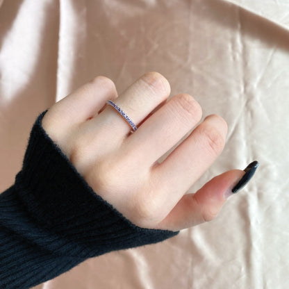 [Solara Jewelry ]繊細な輝きを放つラウンドカットのデイリーリング