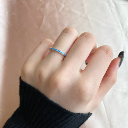 [Solara Jewelry ]繊細な輝きを放つラウンドカットのデイリーリング