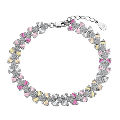 [Solara Jewelry ]繊細で絶妙なフラワーシェイプのデイリーブレスレット