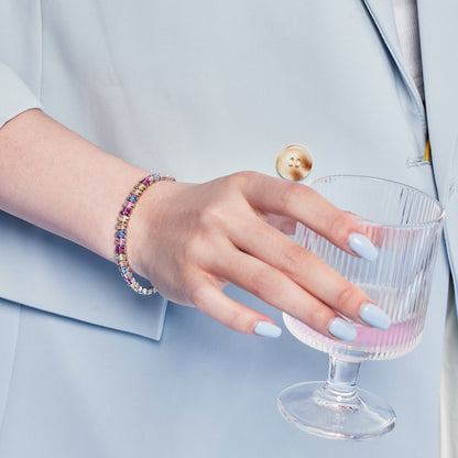 [Solara Jewelry ]Funkelndes, exquisites Partyarmband mit Facettenschliff