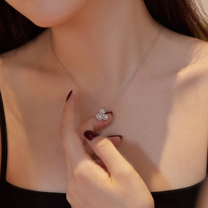 [Solara Jewelry ]エレガントな花型ペアカットネックレス