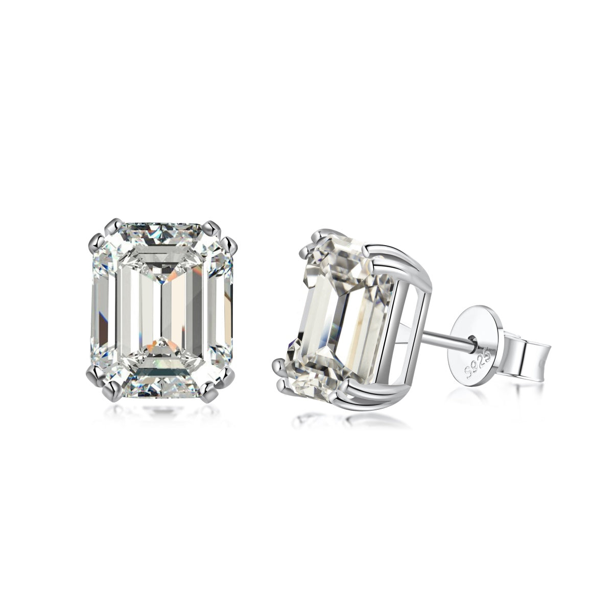 [Solara Jewelry ]Ohrringe mit glänzendem Quadrat