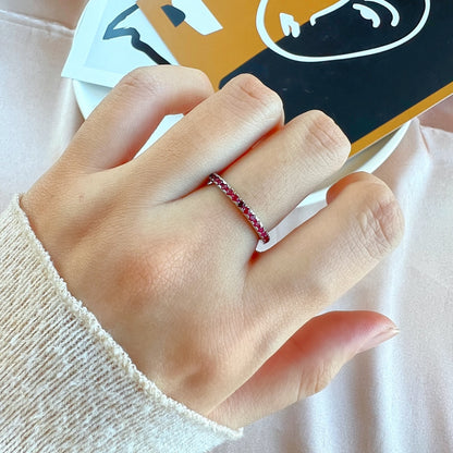 [Solara Jewelry ]繊細な輝きを放つラウンドカットのデイリーリング