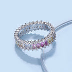 [Solara Jewelry ]Extravaganter opulenter Cocktailring mit Smaragd-Schliff