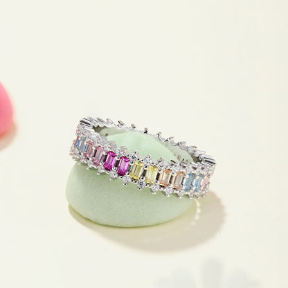 [Solara Jewelry ]Extravaganter opulenter Cocktailring mit Smaragd-Schliff