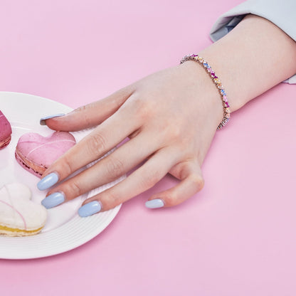 [Solara Jewelry ]オーナメント スパークリング マルチカット パーティーブレスレット