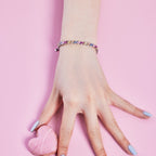 [Solara Schmuck] Verziertes, funkelndes Partyarmband mit Facettenschliff