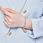 [Solara Schmuck] Verziertes, funkelndes Partyarmband mit Facettenschliff