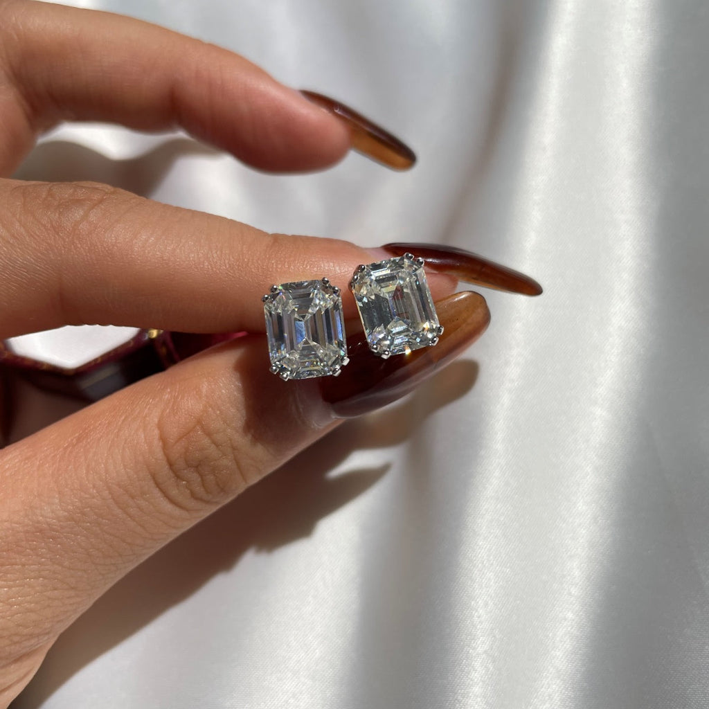 [Solara Jewelry ]Ohrringe mit glänzendem Quadrat