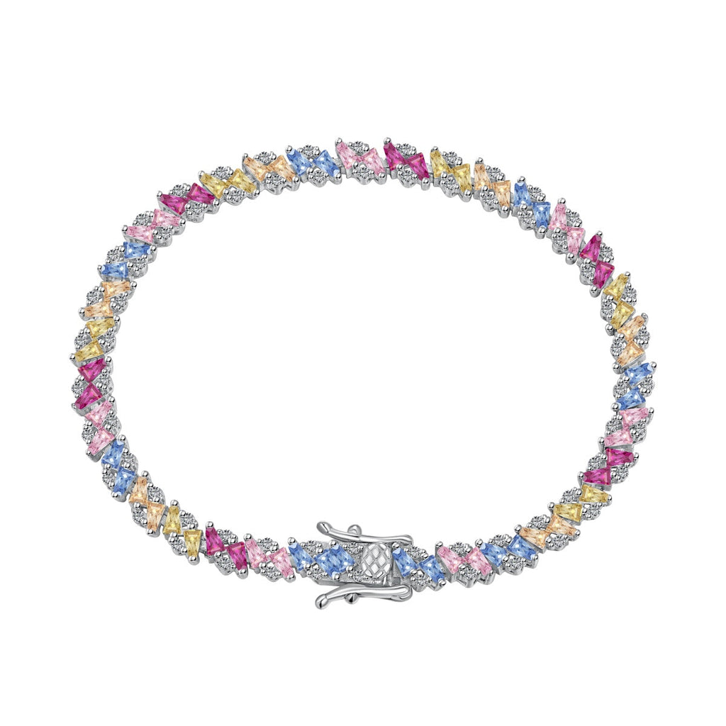 [Solara Schmuck] Verziertes, funkelndes Partyarmband mit Facettenschliff