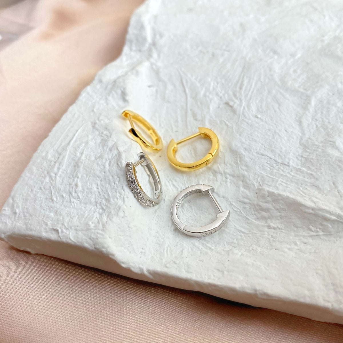 [Solara Jewelry ]Vielseitige Kreisolhrringe