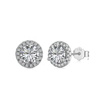 [Solara Jewelry ]Classic Princess Round Shape Earrings