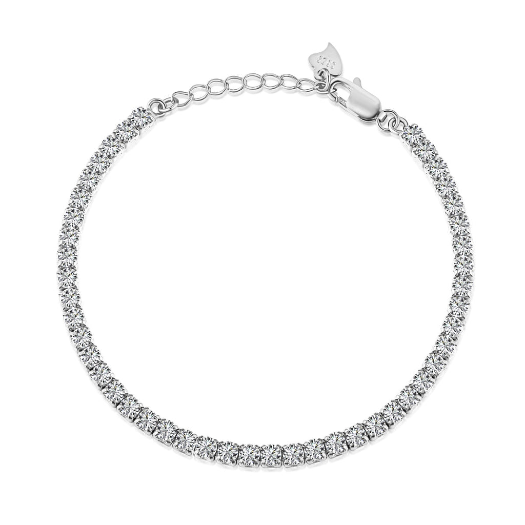 [Solara Jewelry ]Funkelndes rundgeschliffenes Alltagsarmband