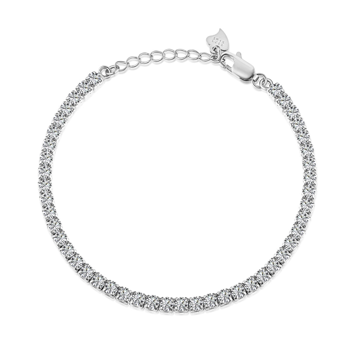 [Solara Jewelry ]Funkelndes rundgeschliffenes Alltagsarmband