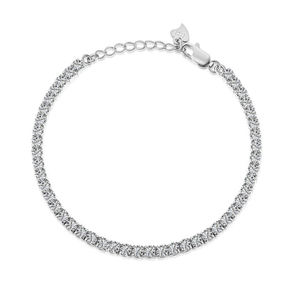 [Solara Jewelry ]Funkelndes rundgeschliffenes Alltagsarmband