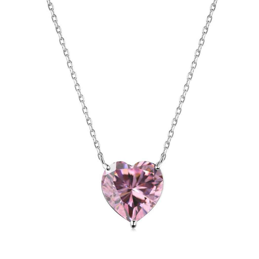 [Solara Jewelry ]6.0 Karat Radiant Herzschliff Halskette