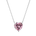 [Solara Jewelry ]6.0 Karat Radiant Herzschliff Halskette