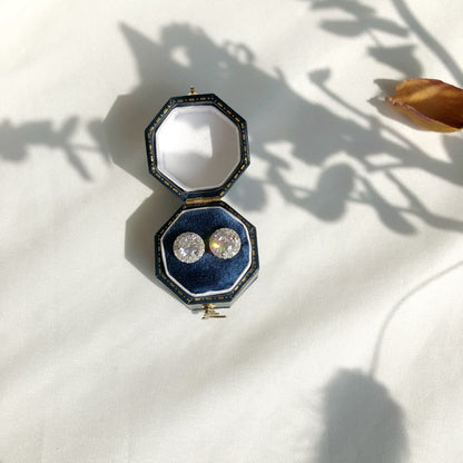 [Solara Schmuck] Klassische Prinzessinnen Ohrringe mit Rundschliff