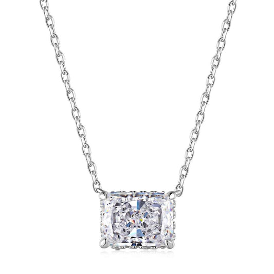 [Solara Jewelry ]Luxuriöse, quadratische, farbenfrohe Halskette