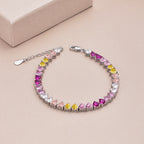 [Solara Jewelry ]豪華でカラフルなロマンチックなハート型恋人ブレスレット