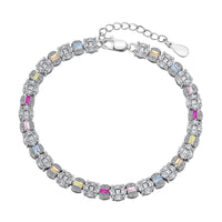[Solara Jewelry ]Dazzling Radiant Multi Cut Daily Bracelet