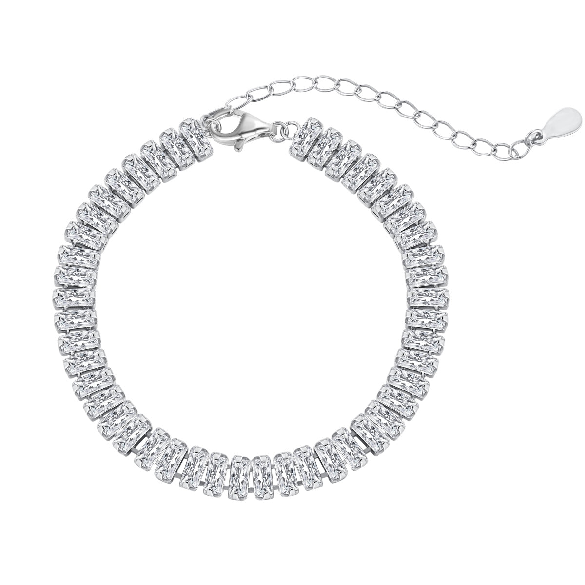 [Solara Jewelry ]Exquisites Armband mit Smaragdschliff für jeden Tag