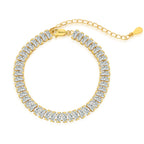 [Solara Jewelry ]Exquisites Armband mit Smaragdschliff für jeden Tag