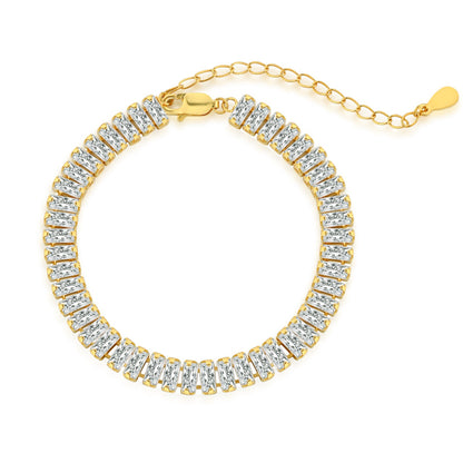 [Solara Jewelry ]エメラルドカット ブレスレット デイリーユースに