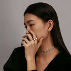 [Solara Jewelry ]エレガントなテニスチェーンネックレス