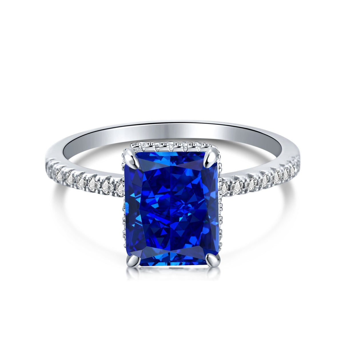 [Solara Schmuck ]4.0 Karat Luxuriöser Verlobungsring