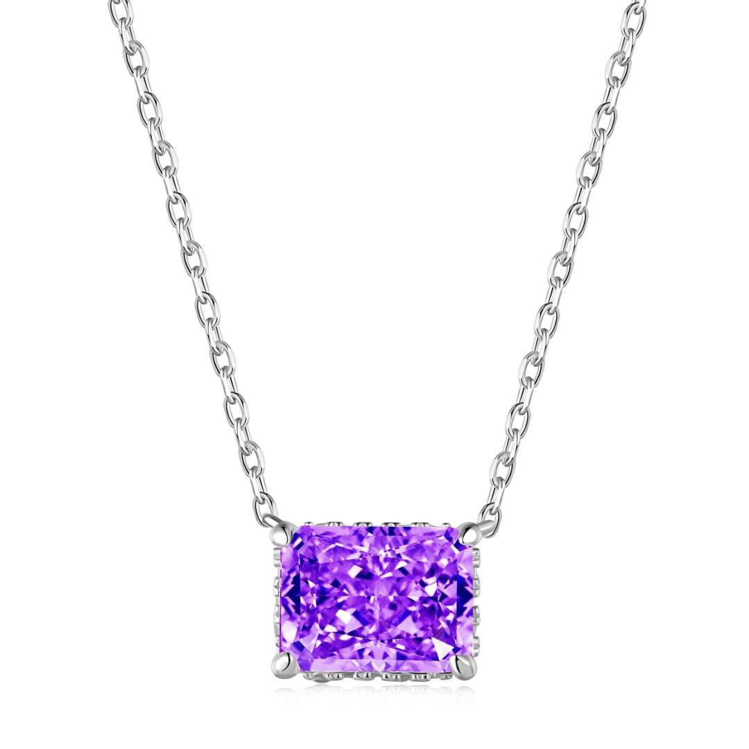 [Solara Jewelry ]豪華スクエア型カラフルネックレス